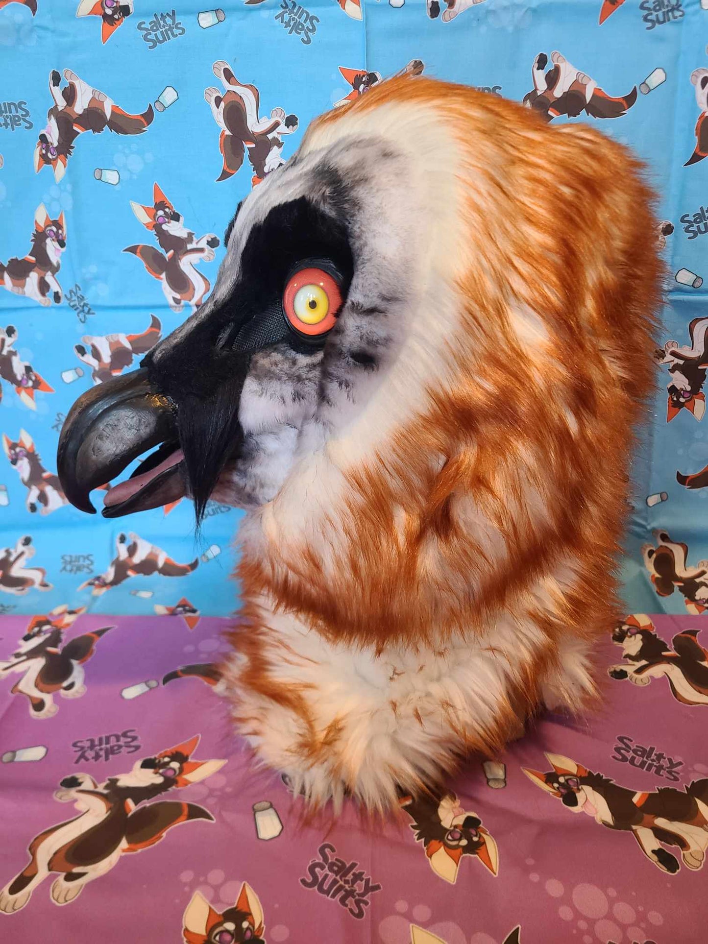 Bearded Vulture Fursuit Head