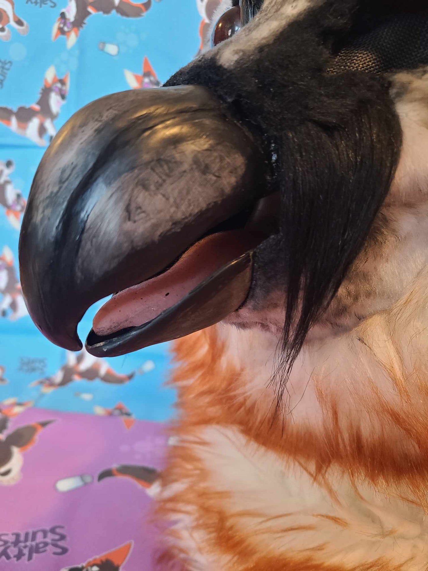 Bearded Vulture Fursuit Head