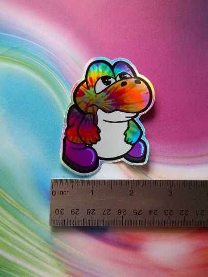 3" Baby Yoshi Holofoil Sticker