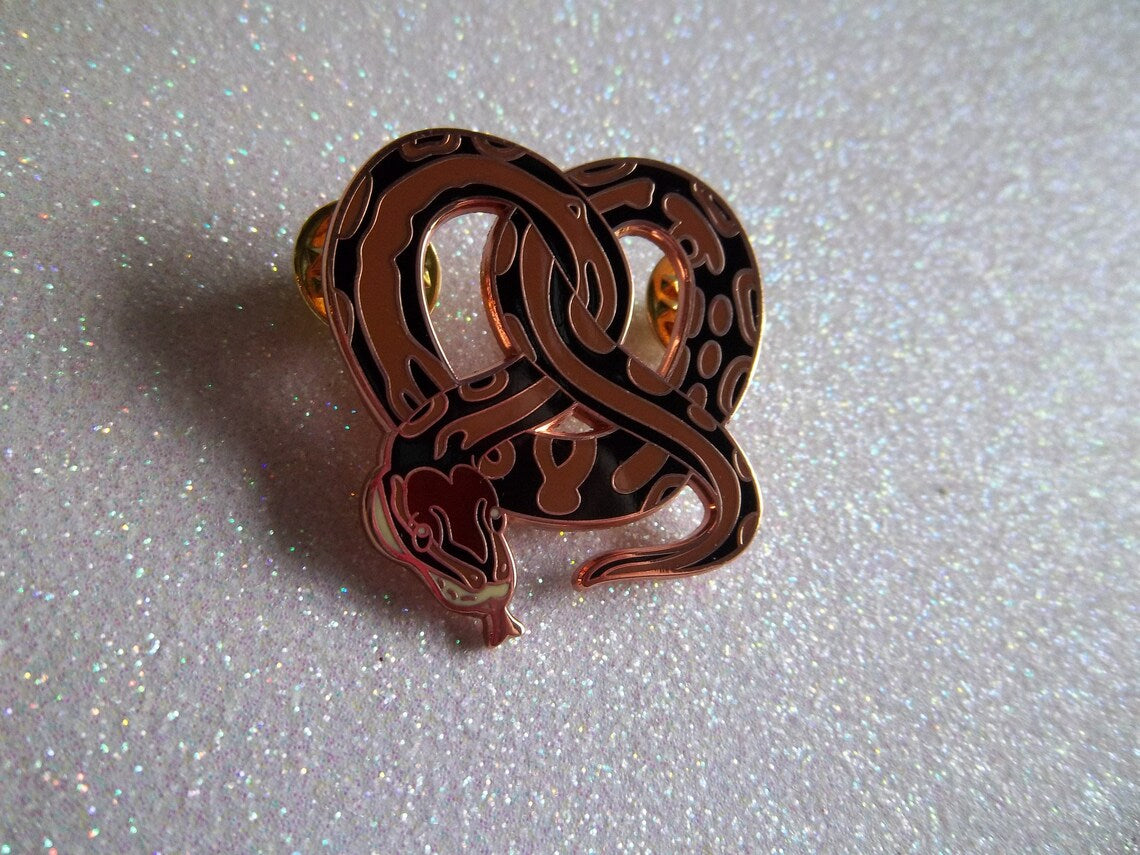 Pretzel Pythons Enamel Pin