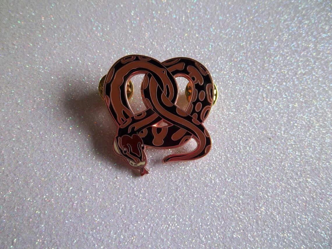 Pretzel Pythons Enamel Pin