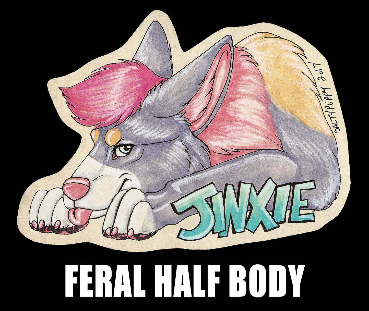 Custom Fursuit Character Badge or Artwork! Laminated and ready to wear!