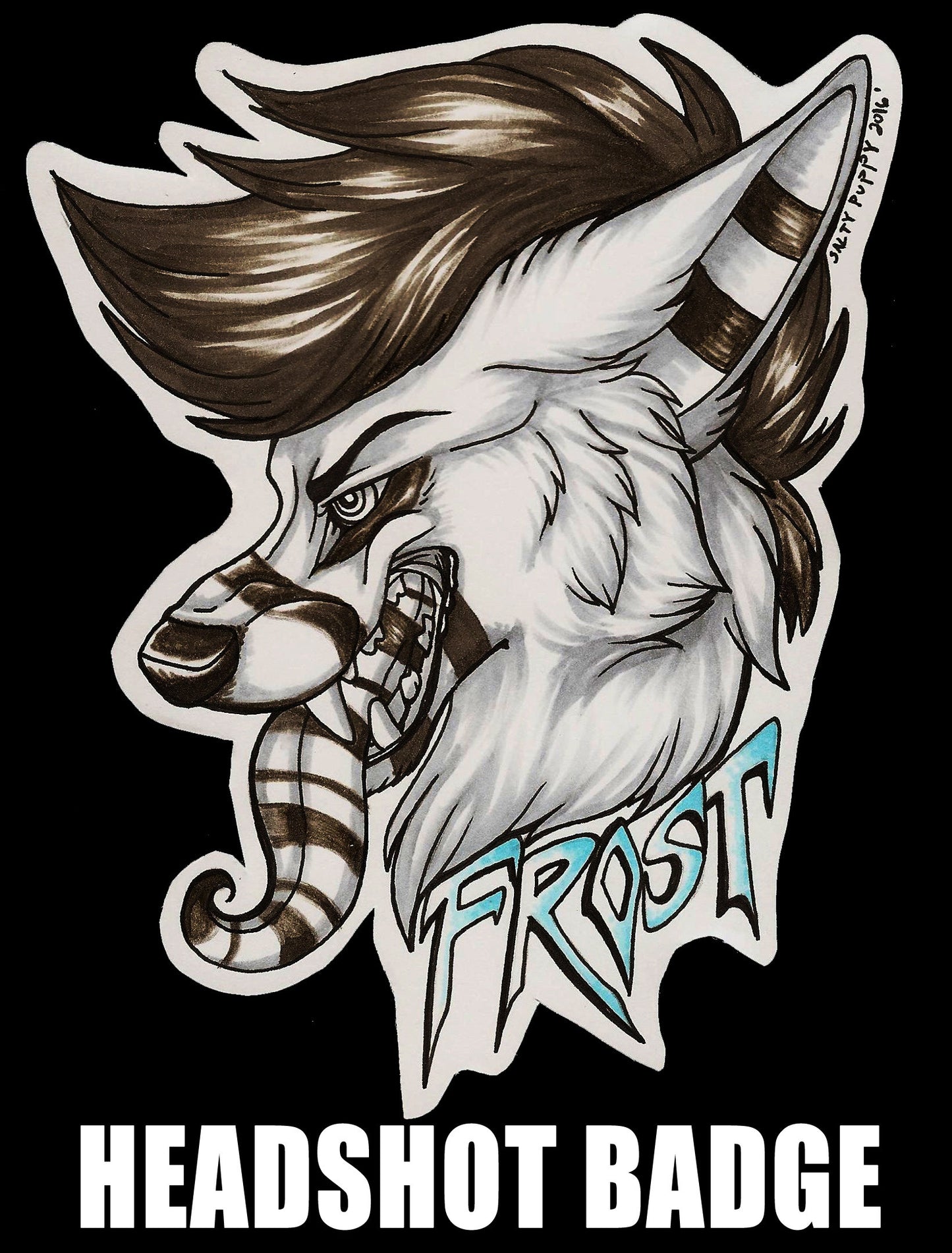 Custom Fursuit Character Badge or Artwork! Laminated and ready to wear!