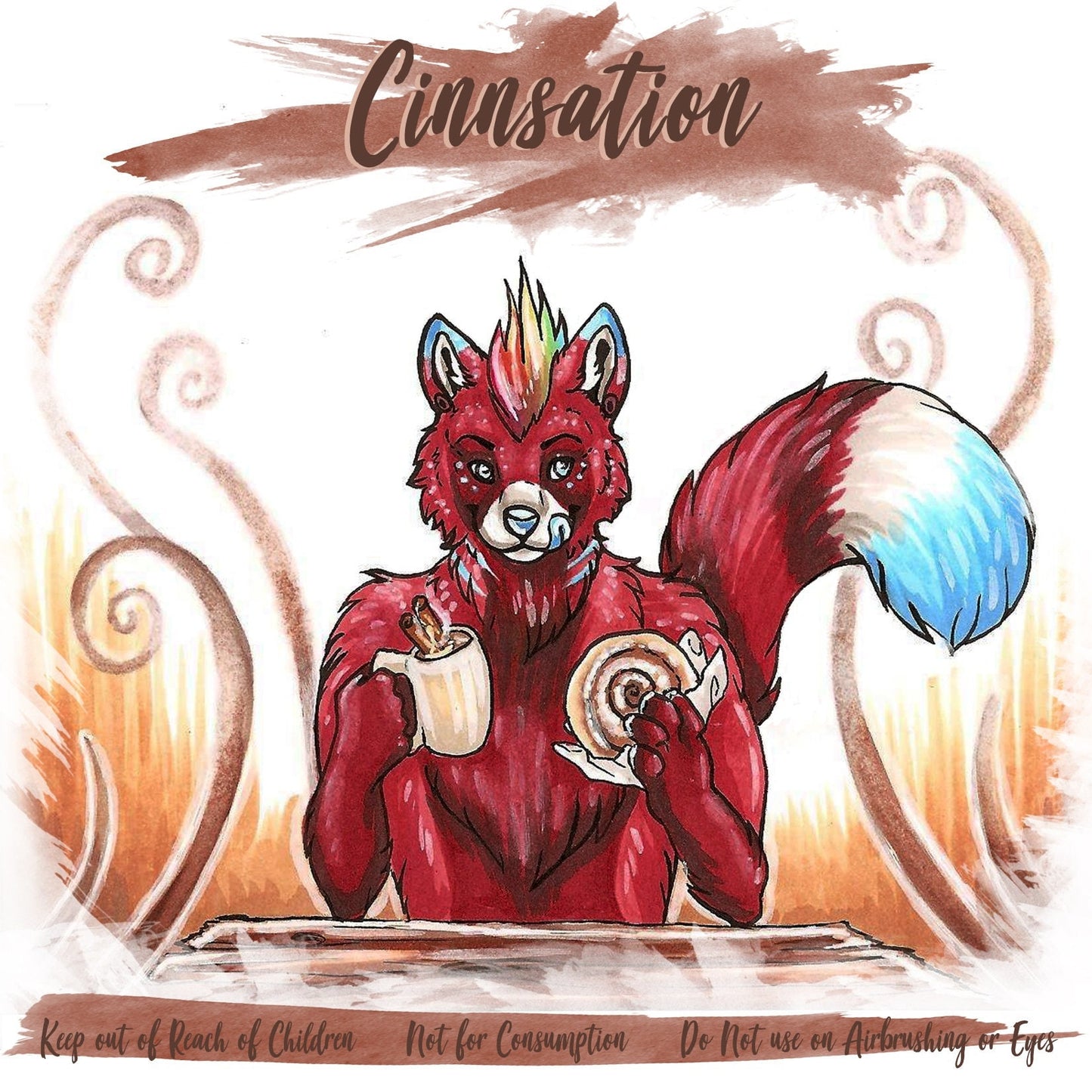 Fursuit Spray Cinnamon Cinnsation Bottle Fragrance and Cleaner 8oz Essential Cleaning Costume Cleaner US Buyers Only