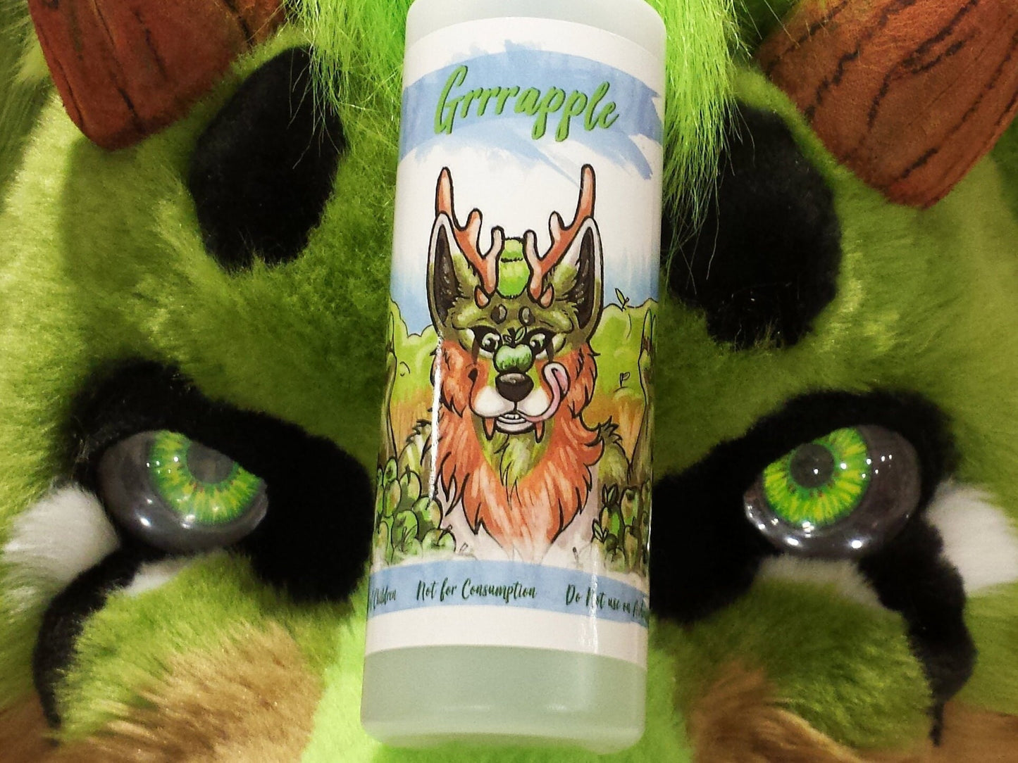 Green Apple Fursuit Spray 8oz - Grrrapple Fragrance and Essential Costume Cleaner