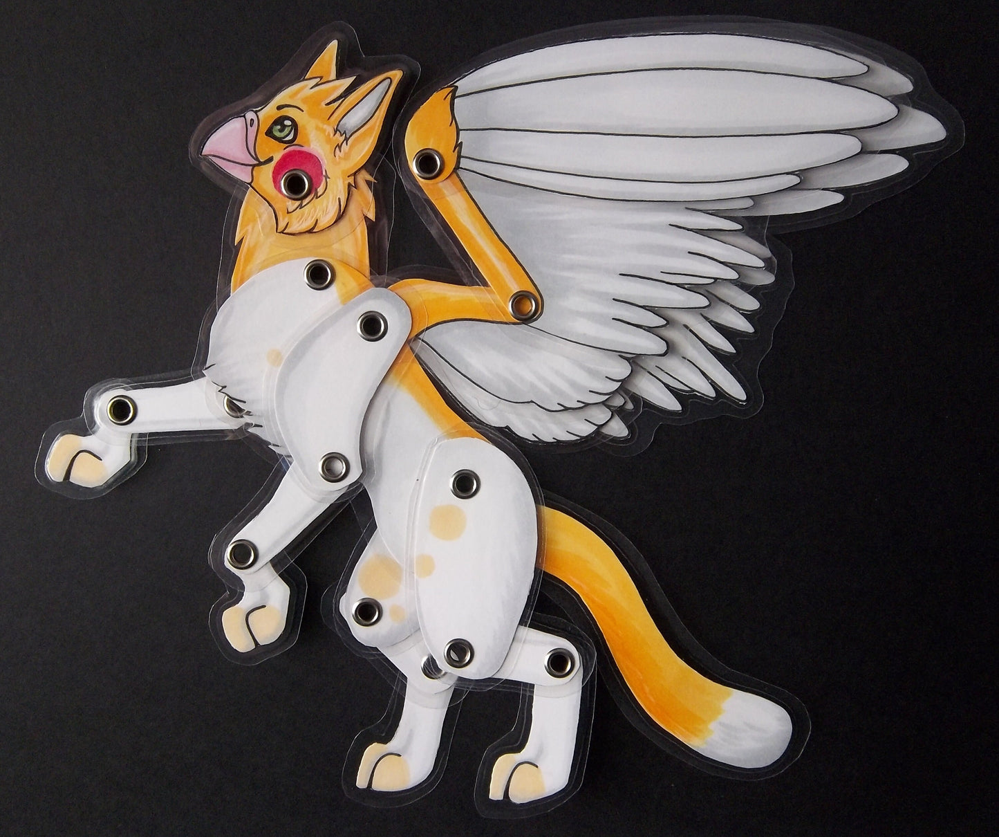 Custom Poseable 'Wiggler' Paper Child Badge (Canine, Feline, ANY SPECIES) - Laminated and Shipped for FREE