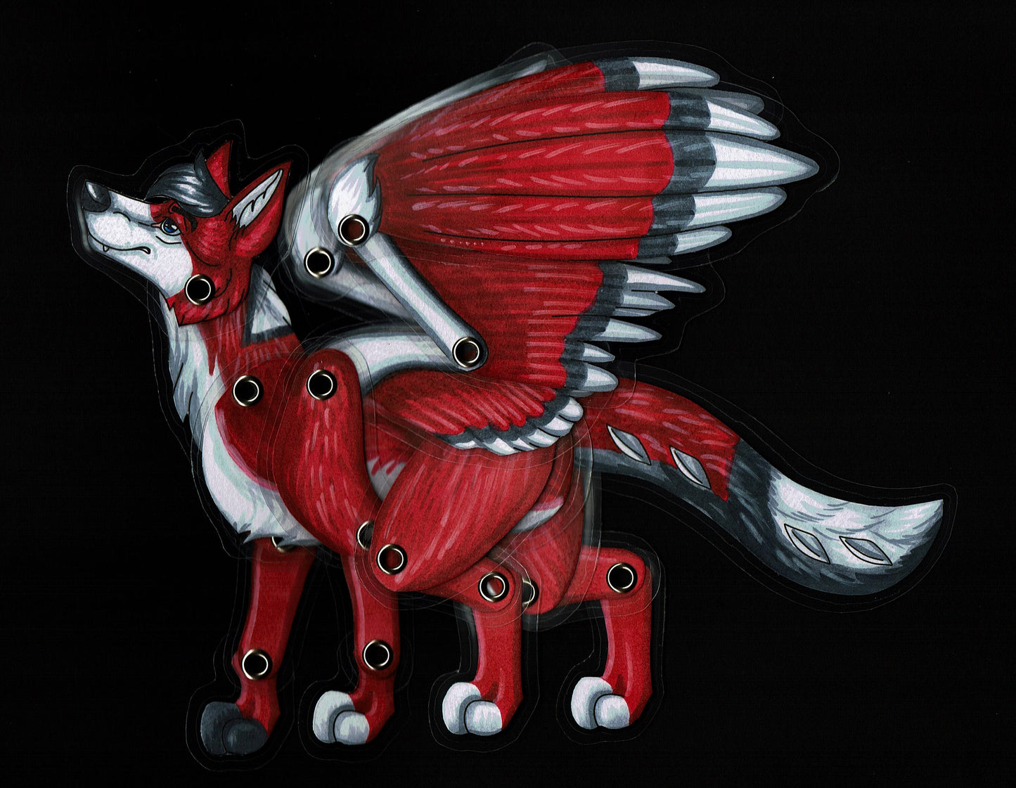 Custom Poseable 'Wiggler' Paper Child Badge (Canine, Feline, ANY SPECIES) - Laminated and Shipped for FREE