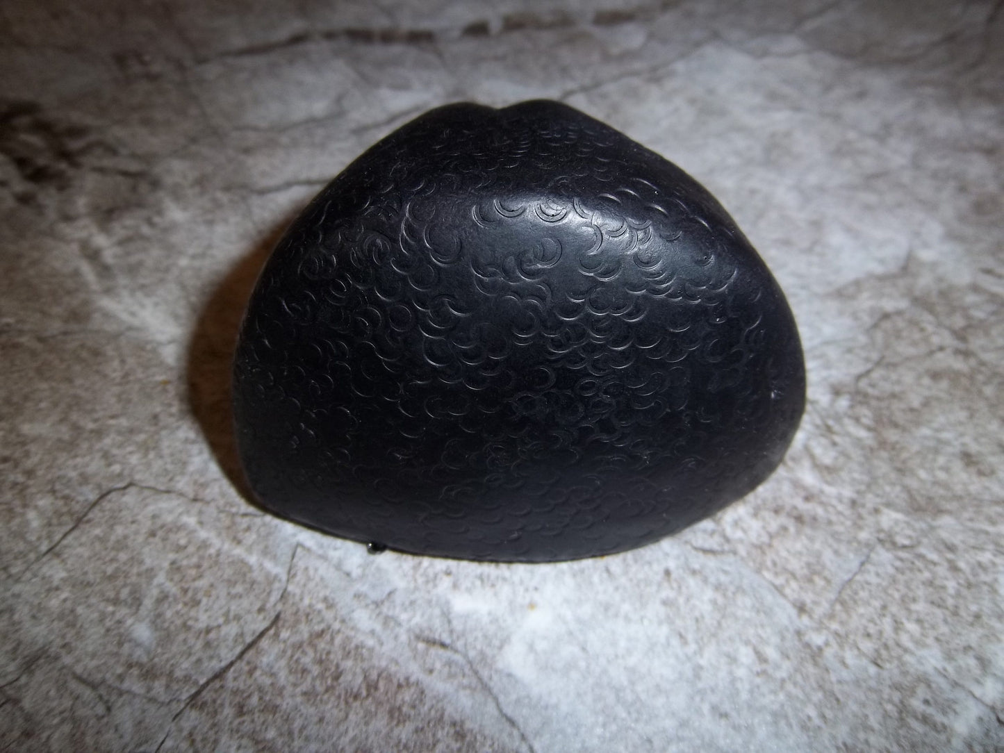 Resin Toony Canine Nose PREMADE READY to SHIP! - Black / White Mix Fursuit Head Part Hand Cast Hollow K9 Large Prop Cosplay Halloween