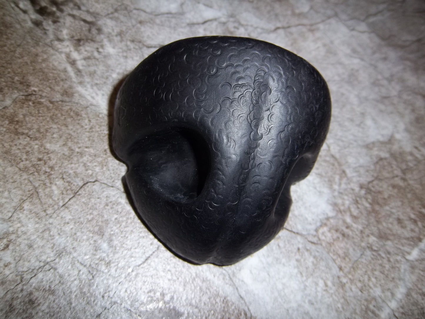 PREMADE Black Resin Toony Canine Nose Fursuit Head Part Hand Cast Hollow K9 Large Prop Cosplay Halloween