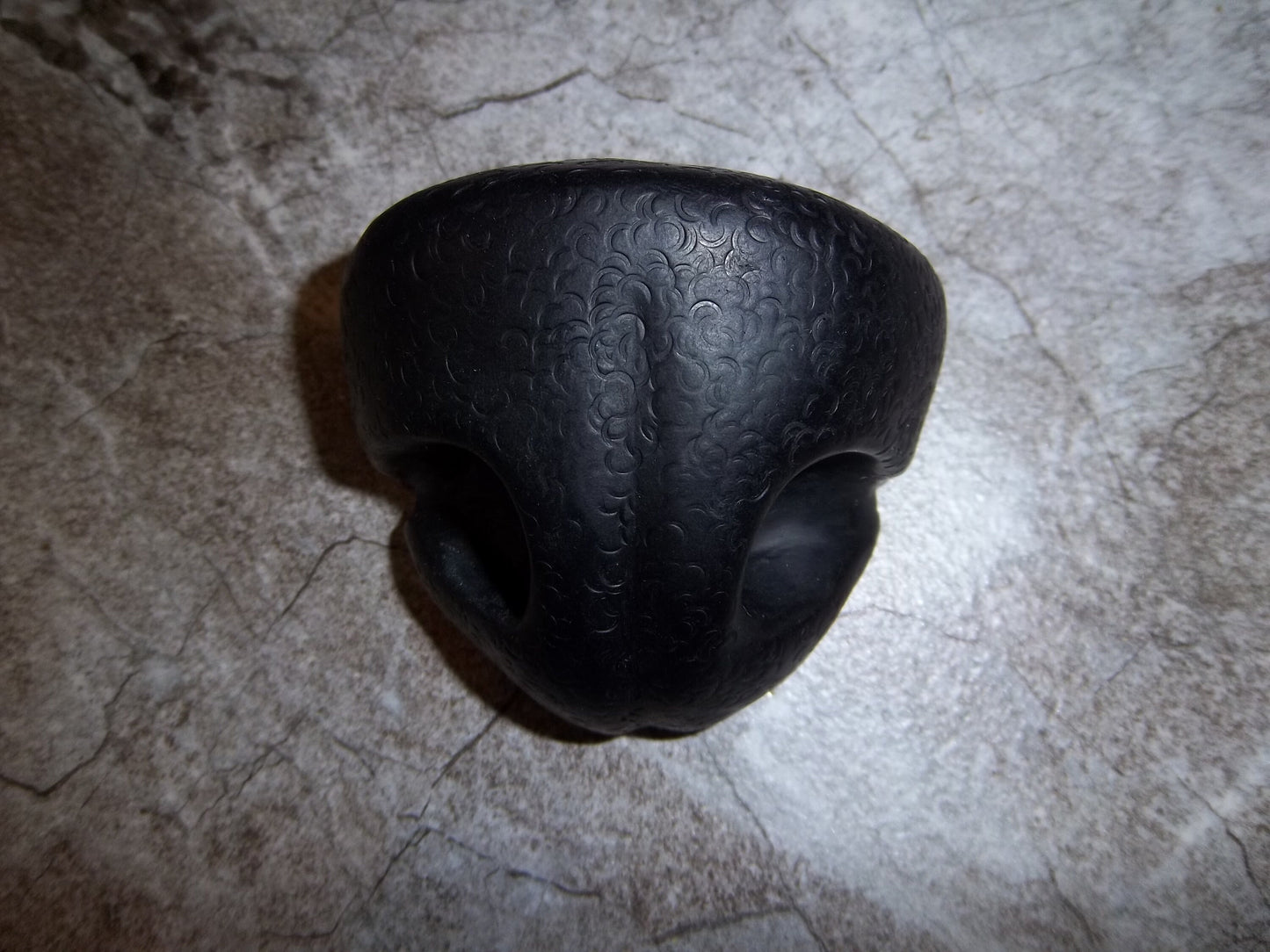PREMADE Black Resin Toony Canine Nose Fursuit Head Part Hand Cast Hollow K9 Large Prop Cosplay Halloween