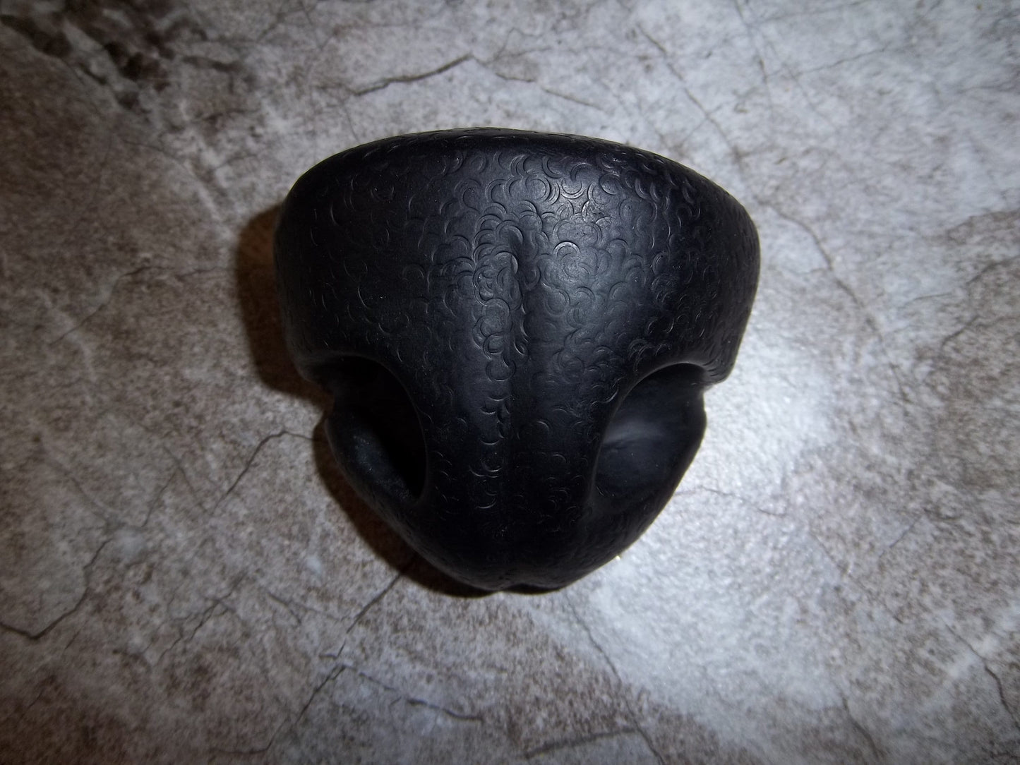 Resin Toony Canine Nose PREMADE READY to SHIP! - Black / White Mix Fursuit Head Part Hand Cast Hollow K9 Large Prop Cosplay Halloween