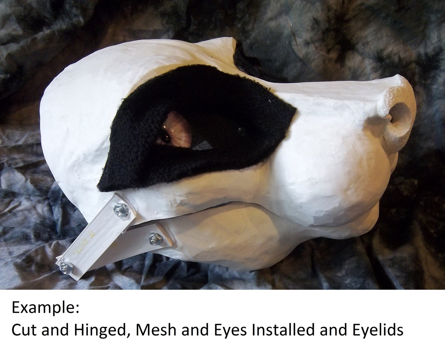 Semi Realistic Feline Mask Blanks (Jawset available), Fursuit Head Base Costume Mask Larp Fest