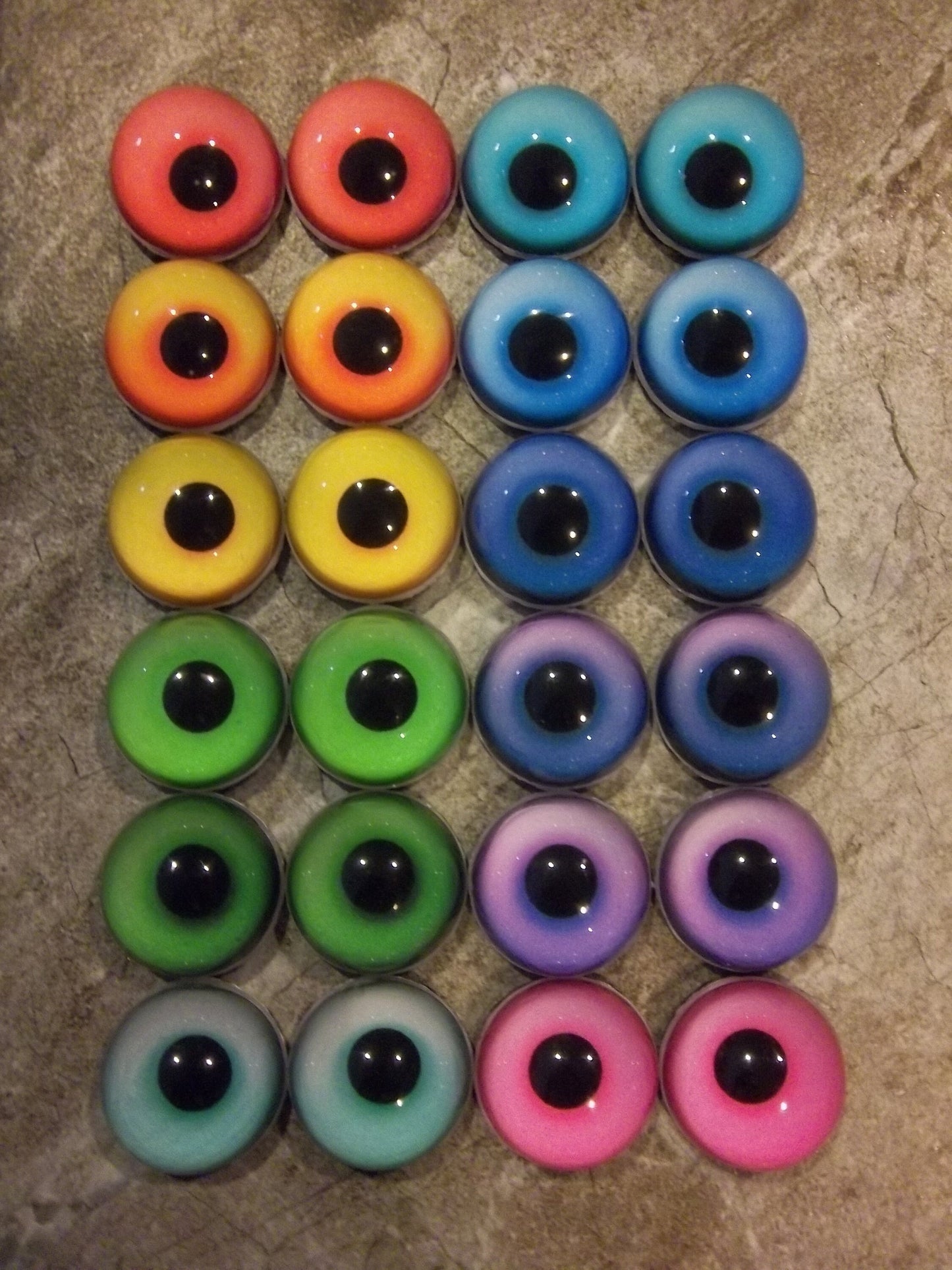 PREMADE - Costume / Fursuit Eyes - Custom - 1.5" - Acrylic 3-D Follow Me Affect Eyes - Can make any design! V3