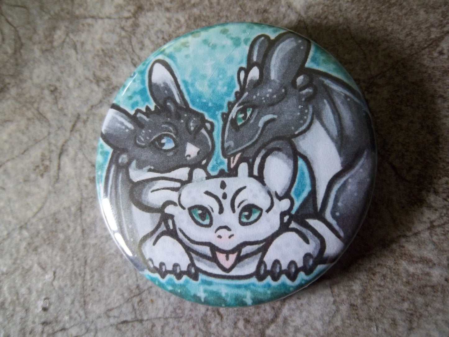 How To Train Your Dragon 2.25" Metal Pin Back Buttons