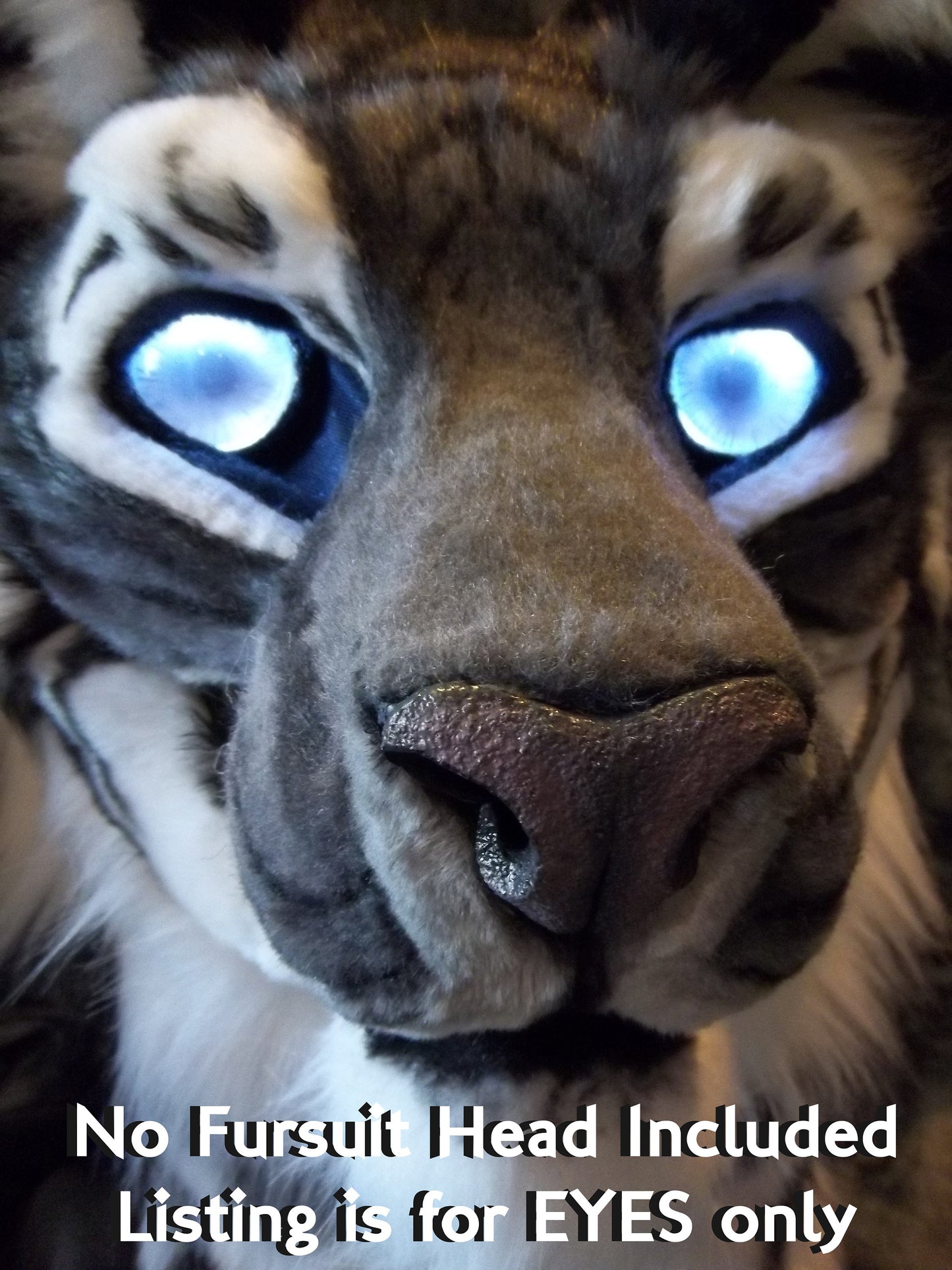 LED Costume / Fursuit Eyes - Custom - .5" - 2" - Acrylic 3-D Follow Me Affect Eyes