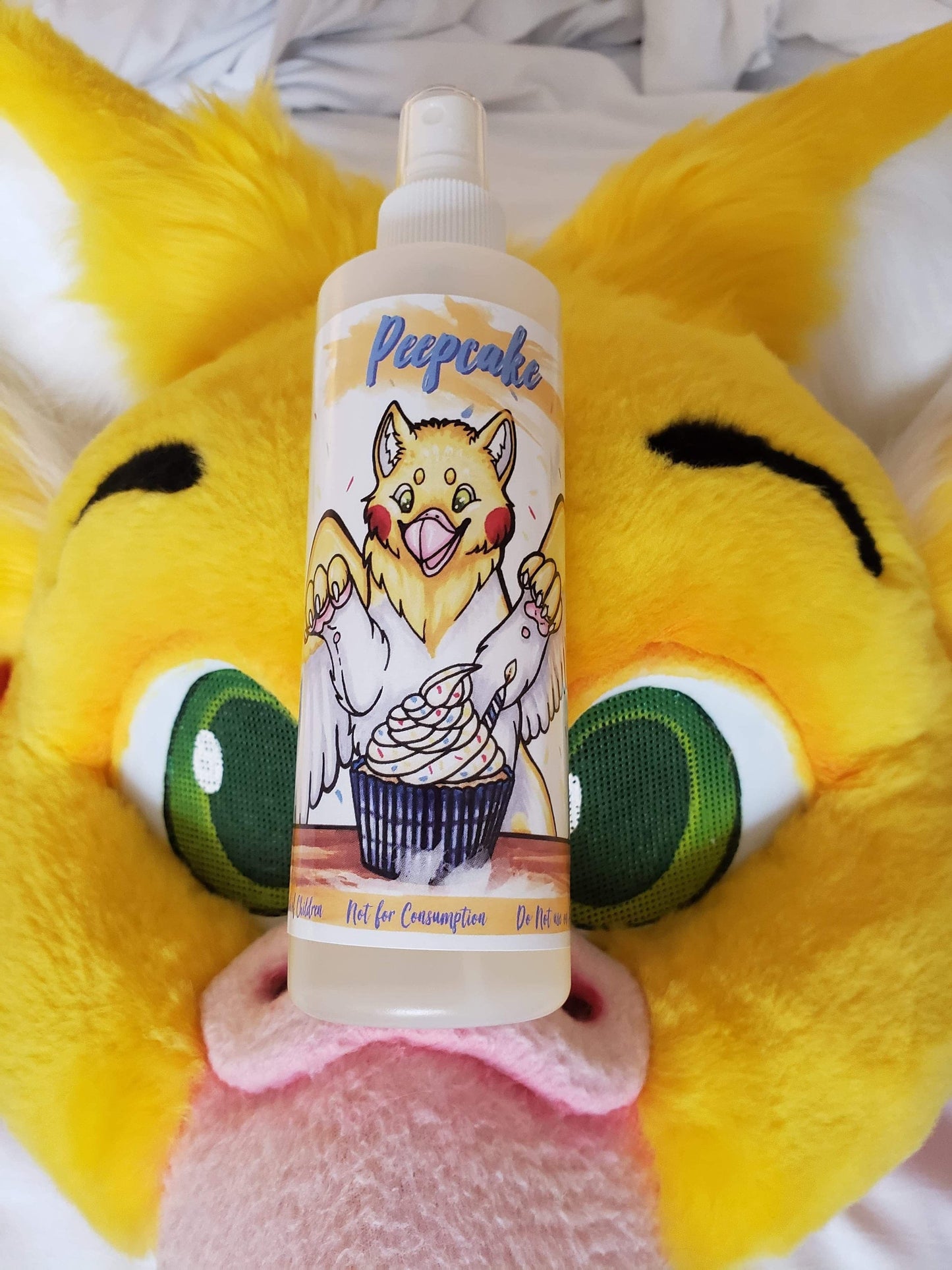 Cupcake Fursuit Spray 8oz - Peepcake Fragrance and Essential Costume Cleaner