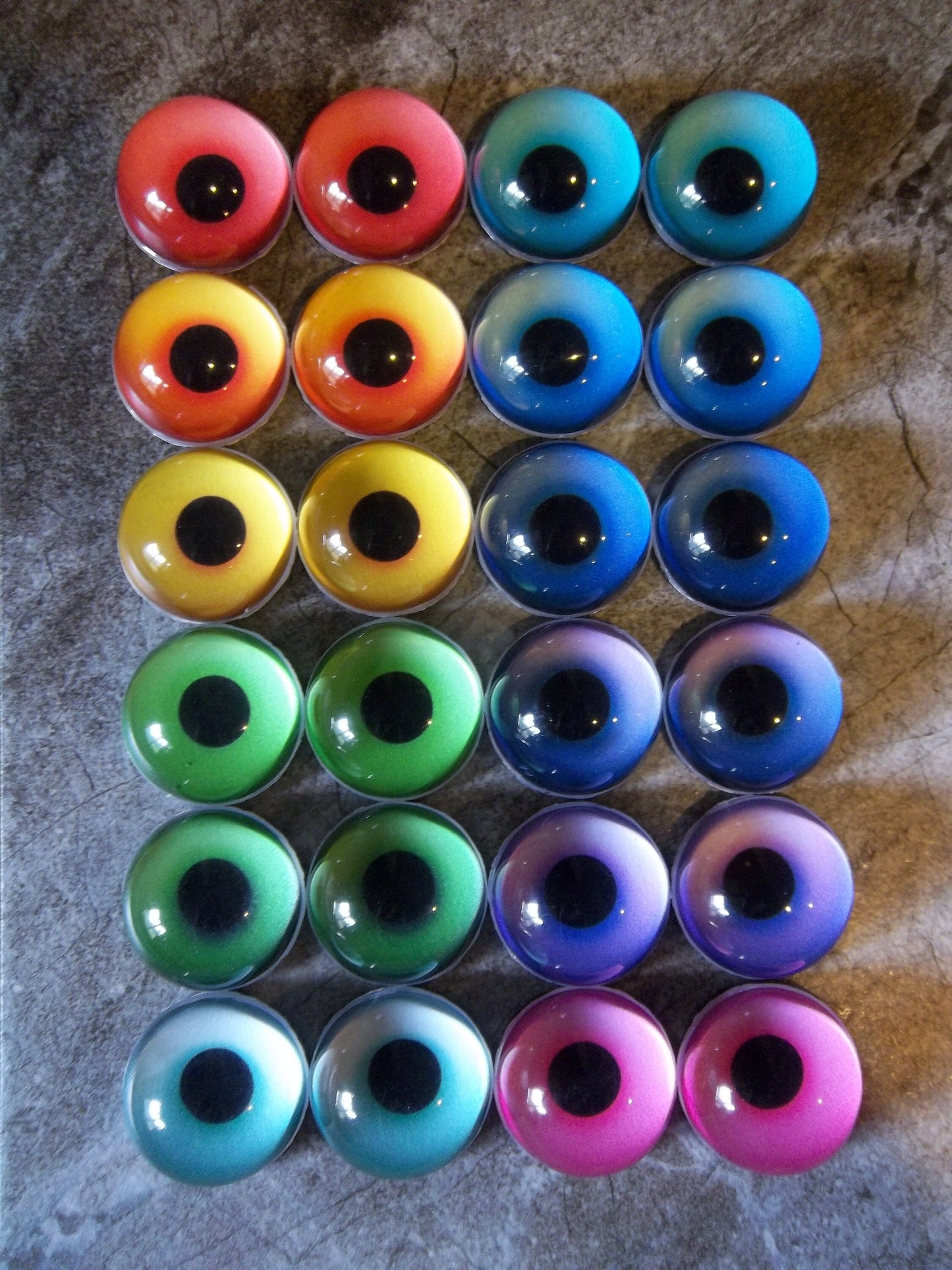 PREMADE - Costume / Fursuit Eyes - Custom - 1.5" - Acrylic 3-D Follow Me Affect Eyes - Can make any design! V3