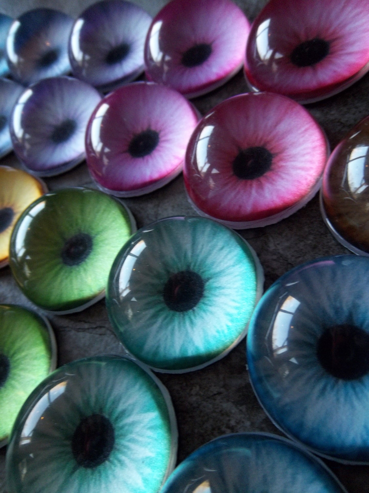 PREMADE - Costume / Fursuit Eyes - Custom - 1" - 1.5" - V2 Acrylic 3-D Follow Me Affect Eyes
