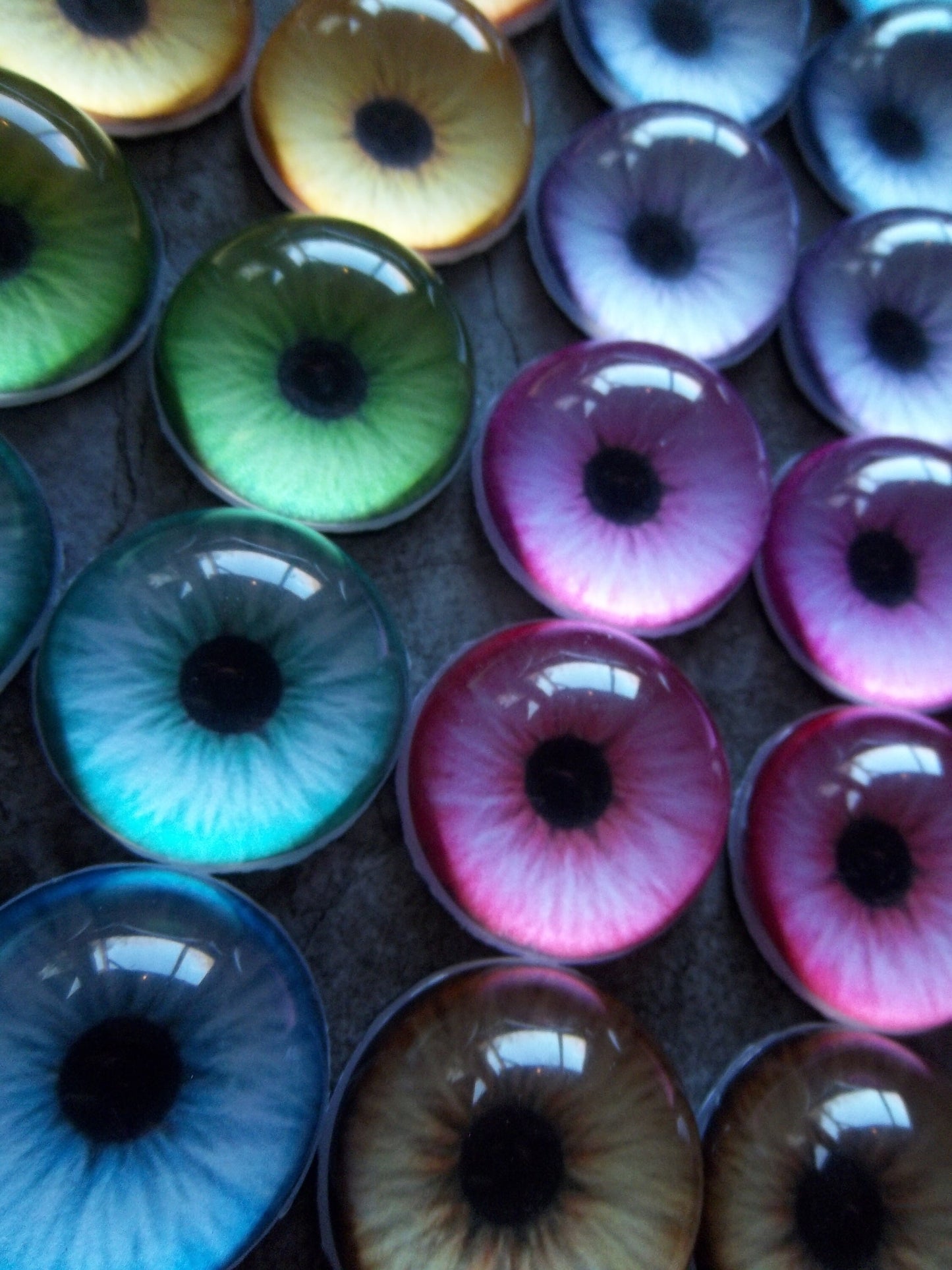 PREMADE - Costume / Fursuit Eyes - Custom - 1" - 1.5" - V2 Acrylic 3-D Follow Me Affect Eyes