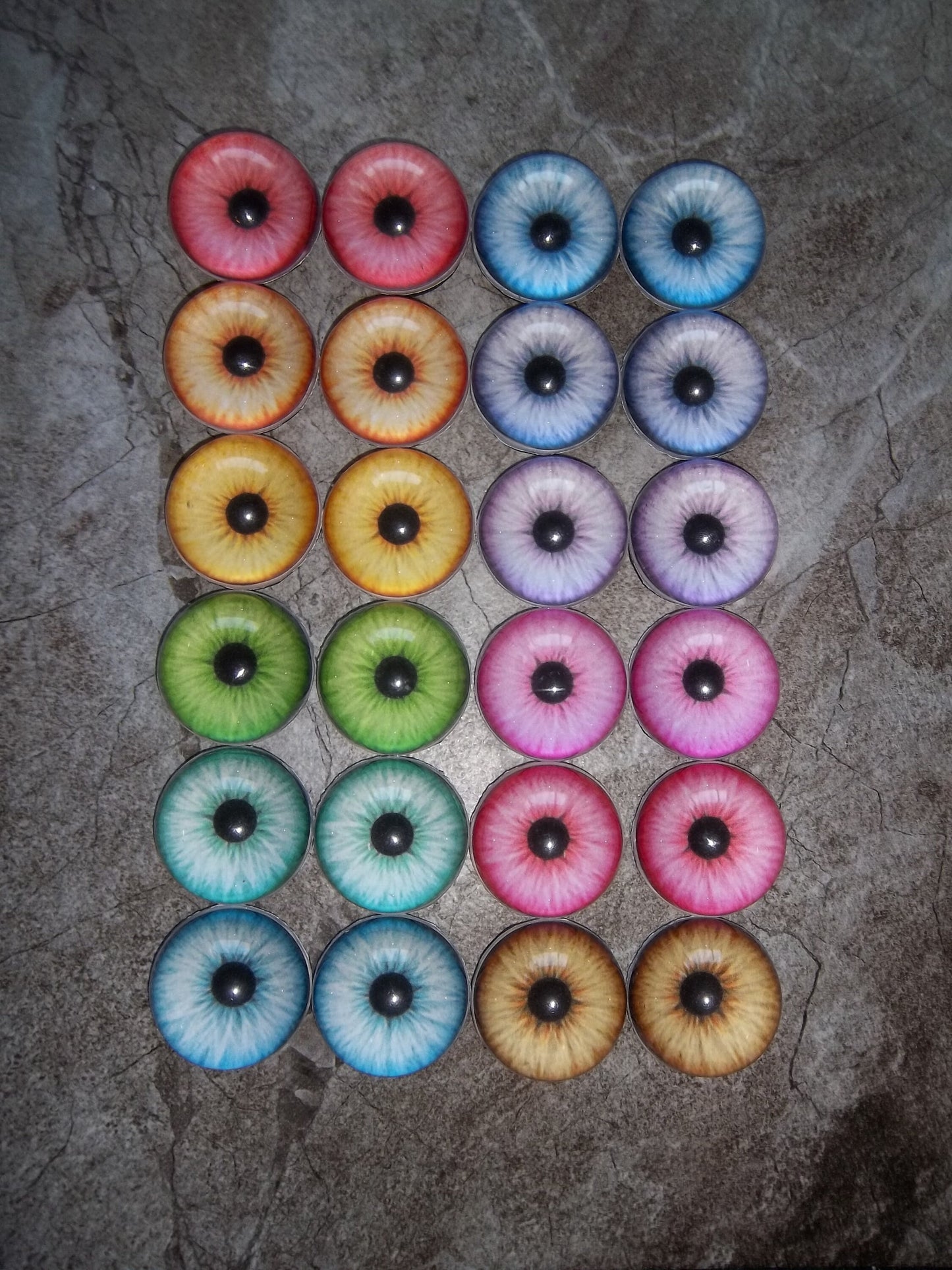 PREMADE - Costume / Fursuit Eyes - Custom - 1" - 1.5" - V2 Acrylic 3-D Follow Me Affect Eyes