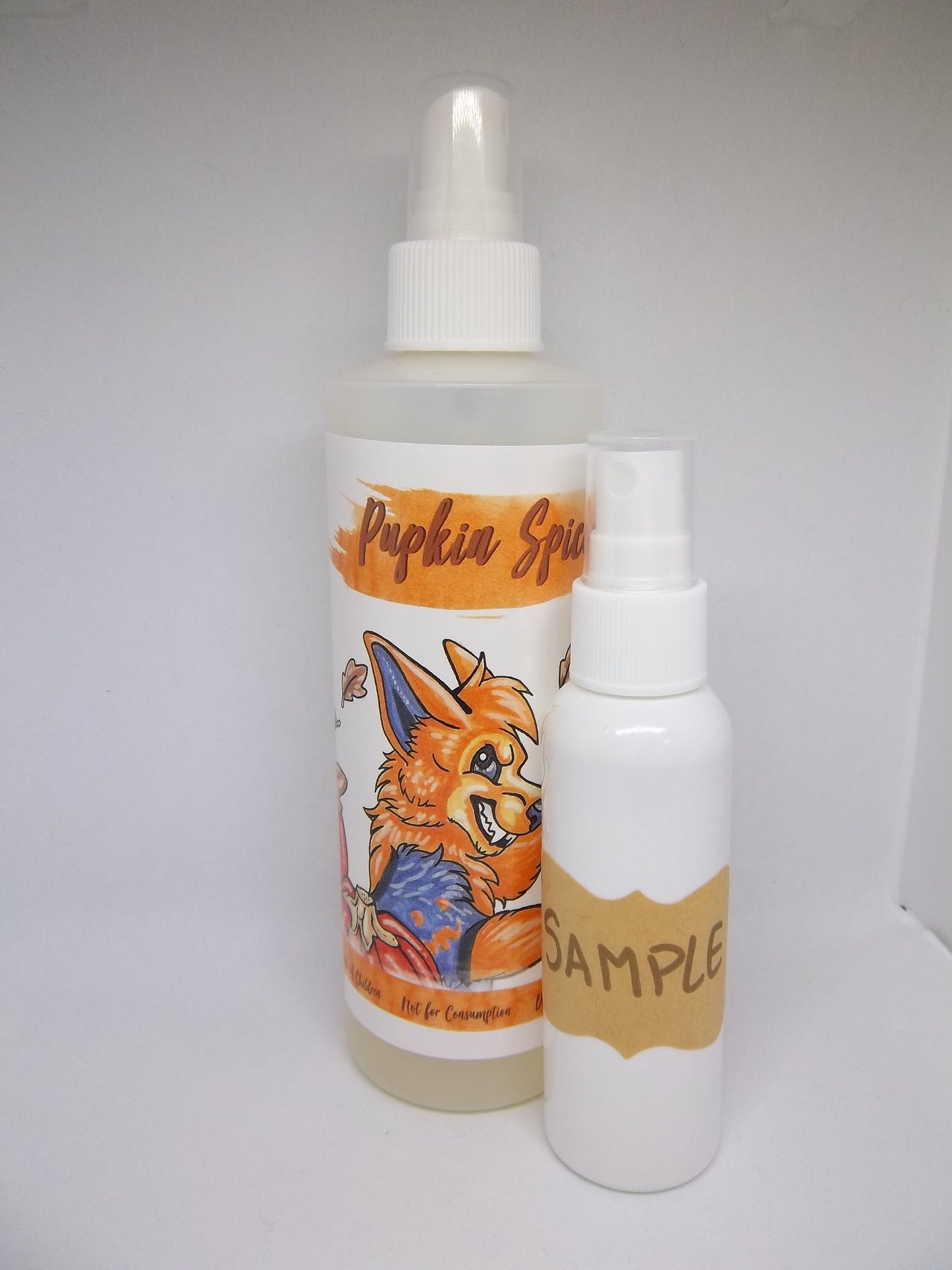 Fursuit Spray Pumpkin Spice Pupkin Spice Bottle Fragrance and Cleaner 8oz Essential Cleaning Costume Cleaner US Buyers Only
