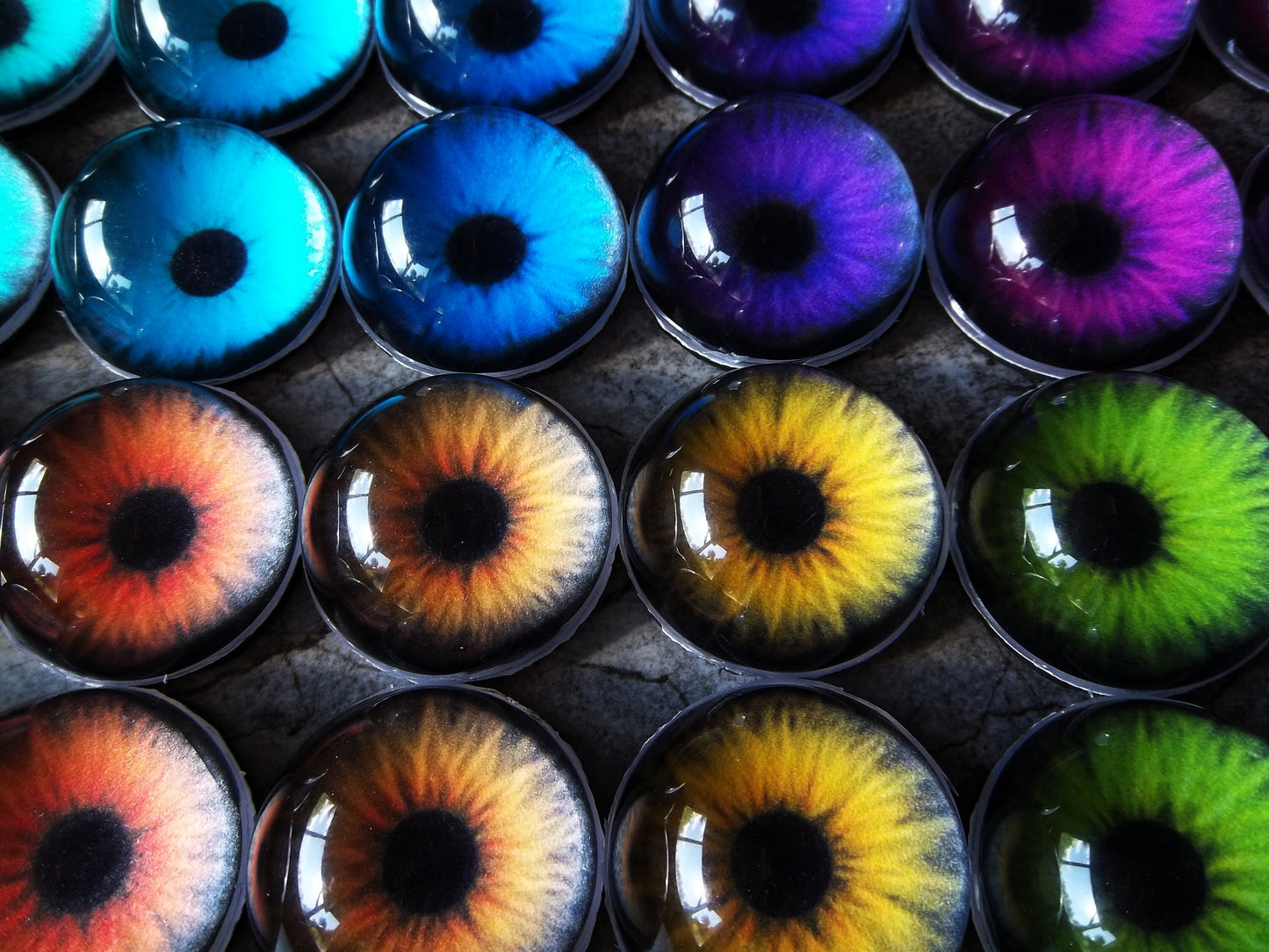 Costume / Fursuit Eyes - Custom - .75" - 2" - Acrylic 3-D Follow Me Affect Eyes