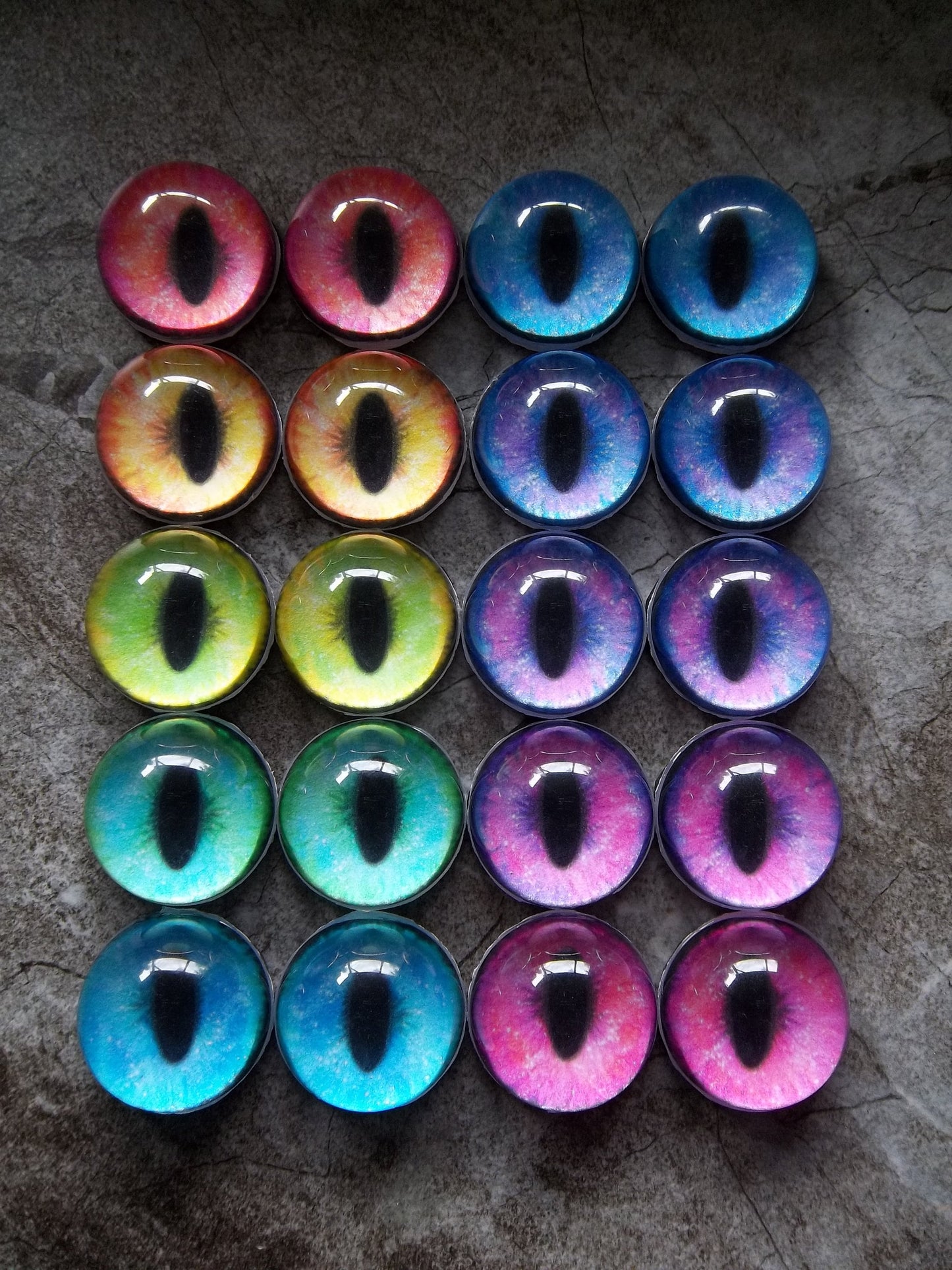 Costume / Fursuit Eyes - Custom - 1.25" - 2" - Acrylic 3-D Follow Me Affect Eyes - Galaxy Round
