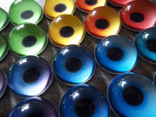 PREMADE - Costume / Fursuit Eyes - Custom - 1.5" - Acrylic 3-D Follow Me Affect Eyes - Can make any design!  V3