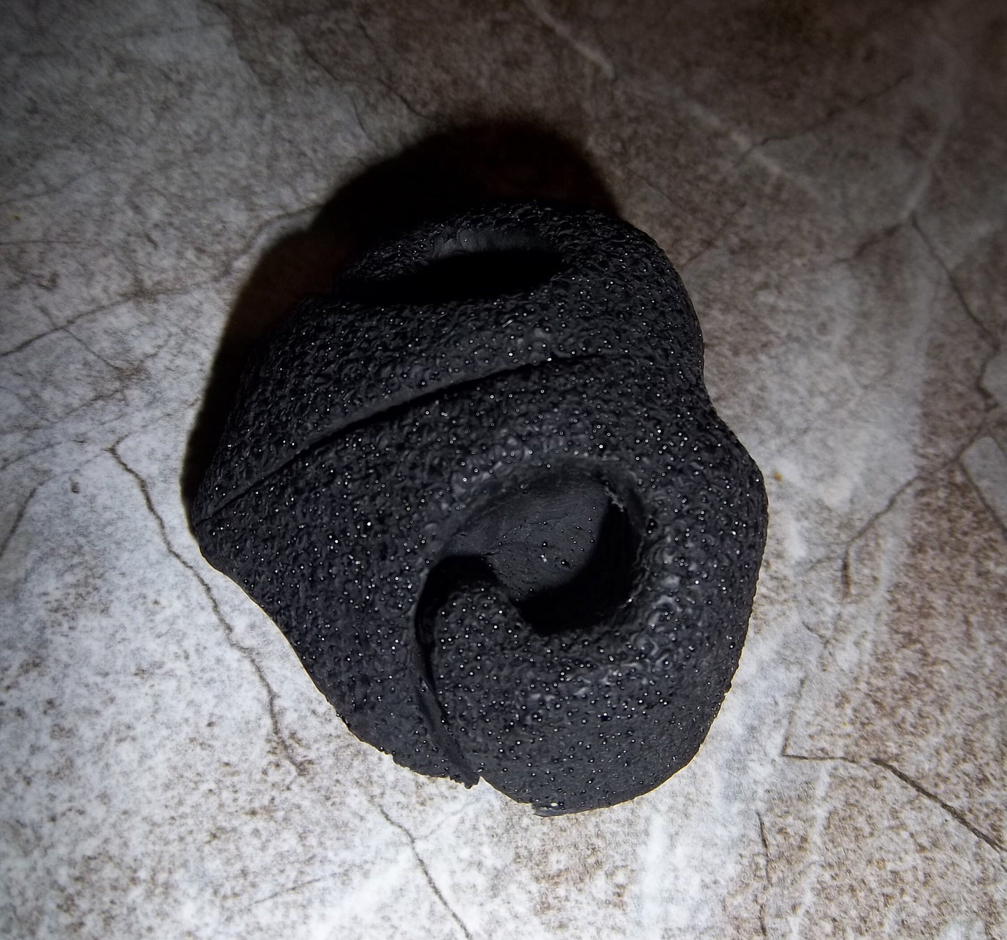 Resin Realistic Canine Nose PREMADE READY to SHIP! - Black / White Mix Fursuit Head Part Hand Cast Solid K9 Large Prop Cosplay Halloween