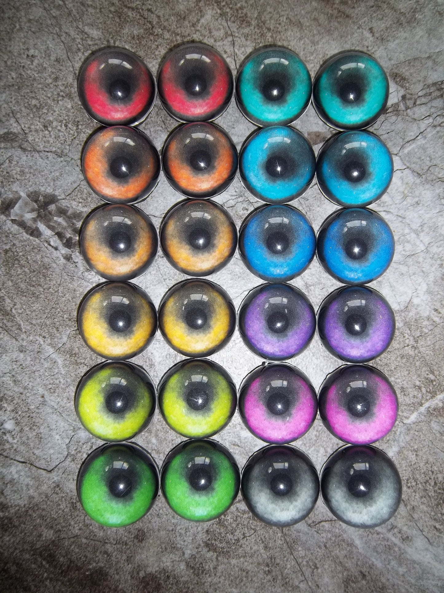 PREMADE - Costume / Fursuit Eyes - Custom - 1.5" - Acrylic 3-D Follow Me Affect Eyes - Can make any design! V4