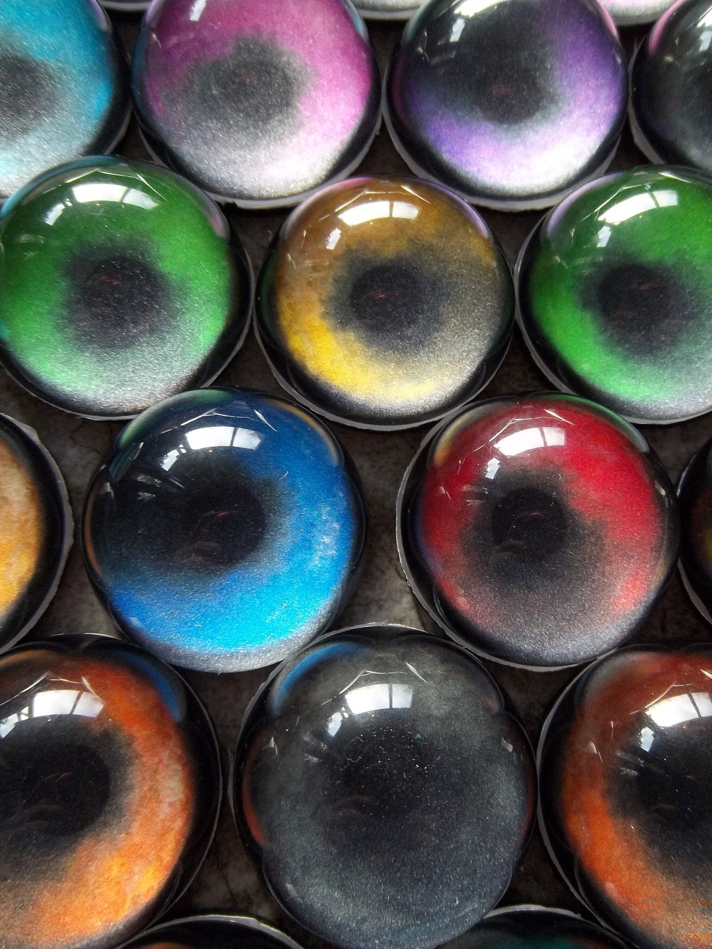 PREMADE - Costume / Fursuit Eyes - Custom - 1.5" - Acrylic 3-D Follow Me Affect Eyes - Can make any design! V4