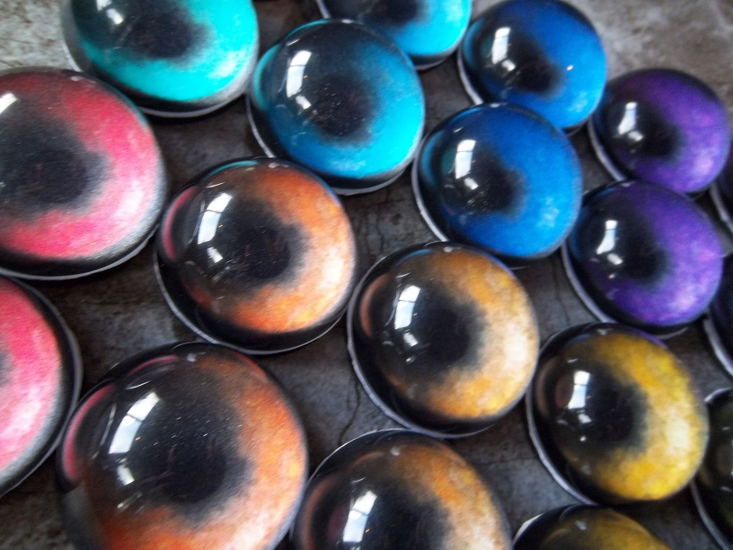 PREMADE - Costume / Fursuit Eyes - Custom - 1.5" - Acrylic 3-D Follow Me Affect Eyes - Can make any design! V4
