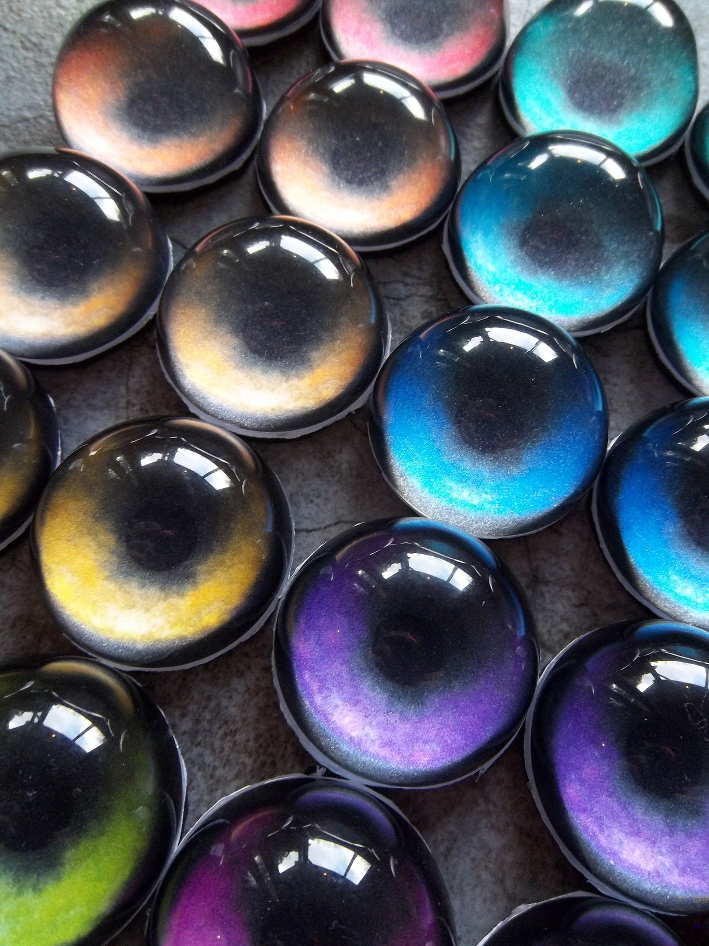 PREMADE - Costume / Fursuit Eyes - Custom - 1.5" - Acrylic 3-D Follow Me Affect Eyes - Can make any design! V4