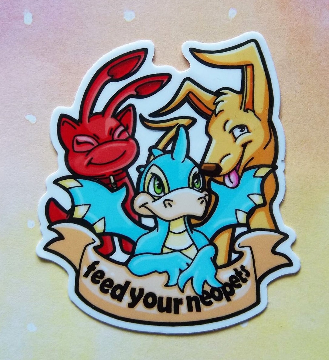 There are two lupes inside you ... Stickers Original Art - 3" Glossy Durable Vinyl