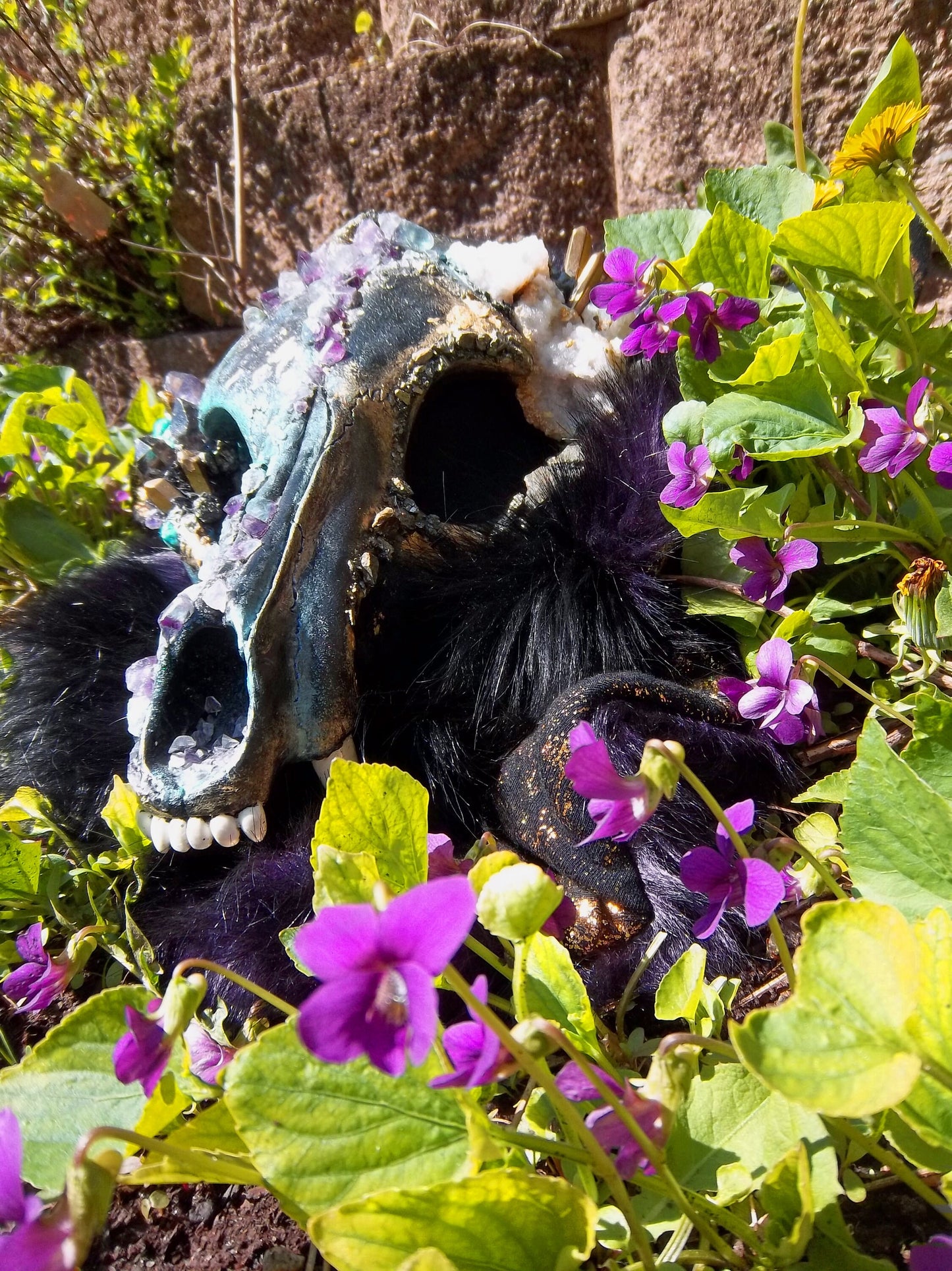 Crystal Canine Half Mask (OOAK)