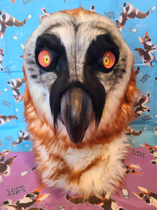 Bearded Vulture Fursuit Head