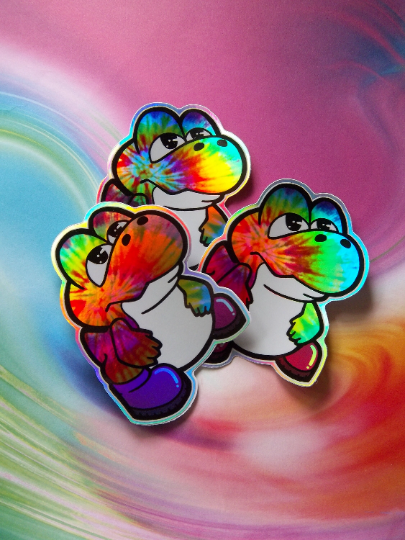 3" Baby Yoshi Holofoil Sticker