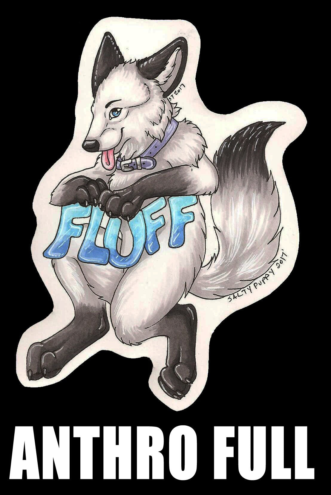Custom Fursuit Character Badge or Artwork! Laminated and ready to wear!