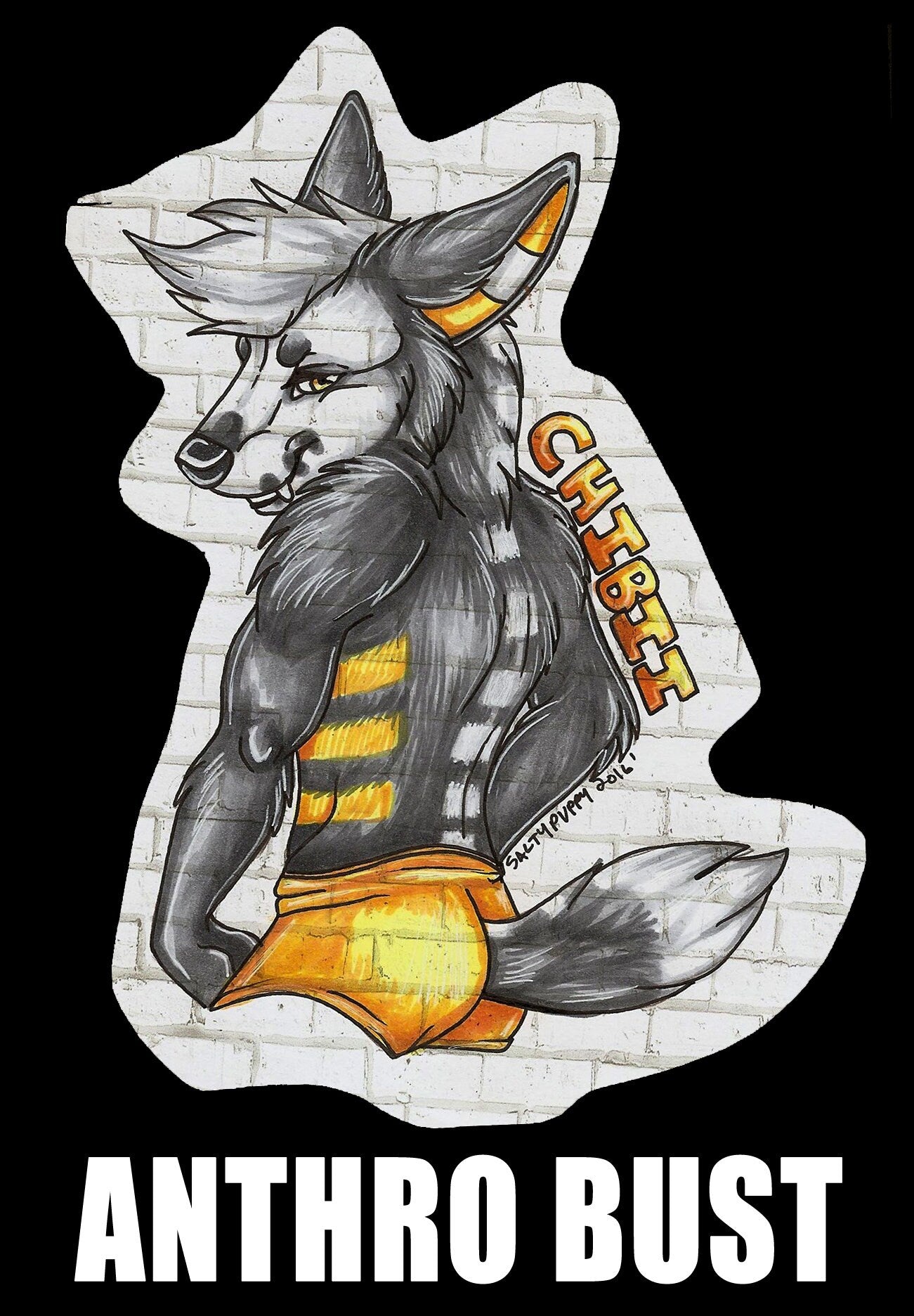 Custom Fursuit Character Badge or Artwork! Laminated and ready to wear!