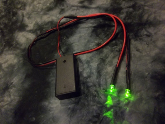 PREMADE LEDs with AA Battery Pack, For Fursuit, Crafts Etc. for jewelry, costumes, Furry costumes