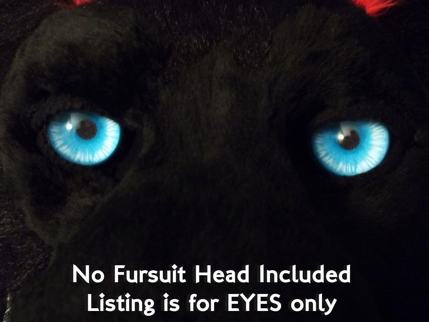 LED Costume / Fursuit Eyes (AA Pack) - Custom - 1.5" - 2" - Acrylic 3-D Follow Me Eyes