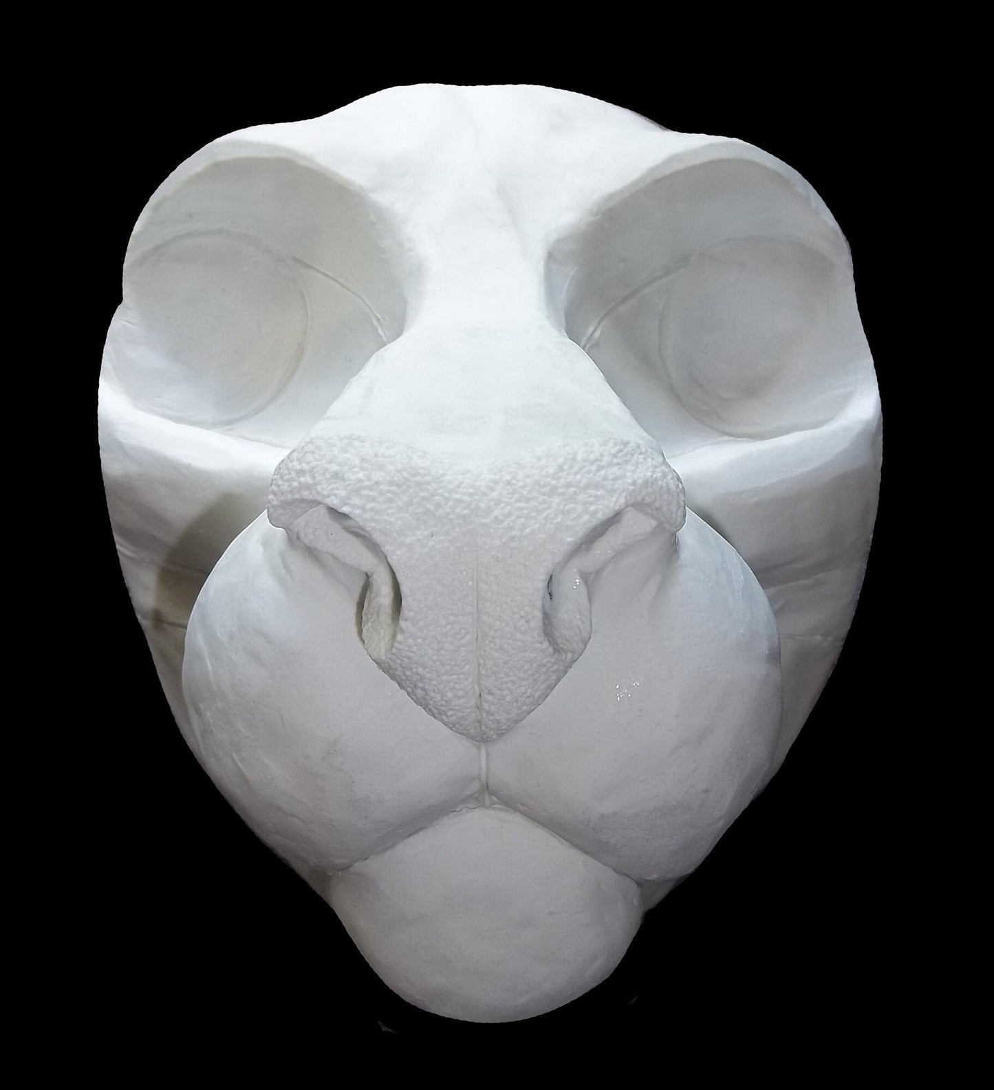 Semi Realistic Feline Mask Blanks (Jawset available), Fursuit Head Base Costume Mask Larp Fest