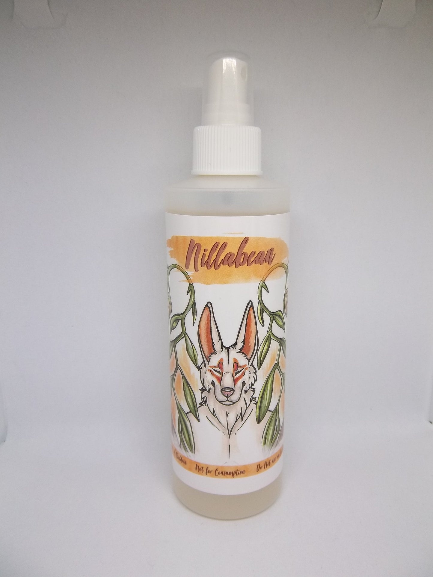 Vanilla Bean Fursuit Spray 8oz - Nillabean Fragrance and Essential Costume Cleaner