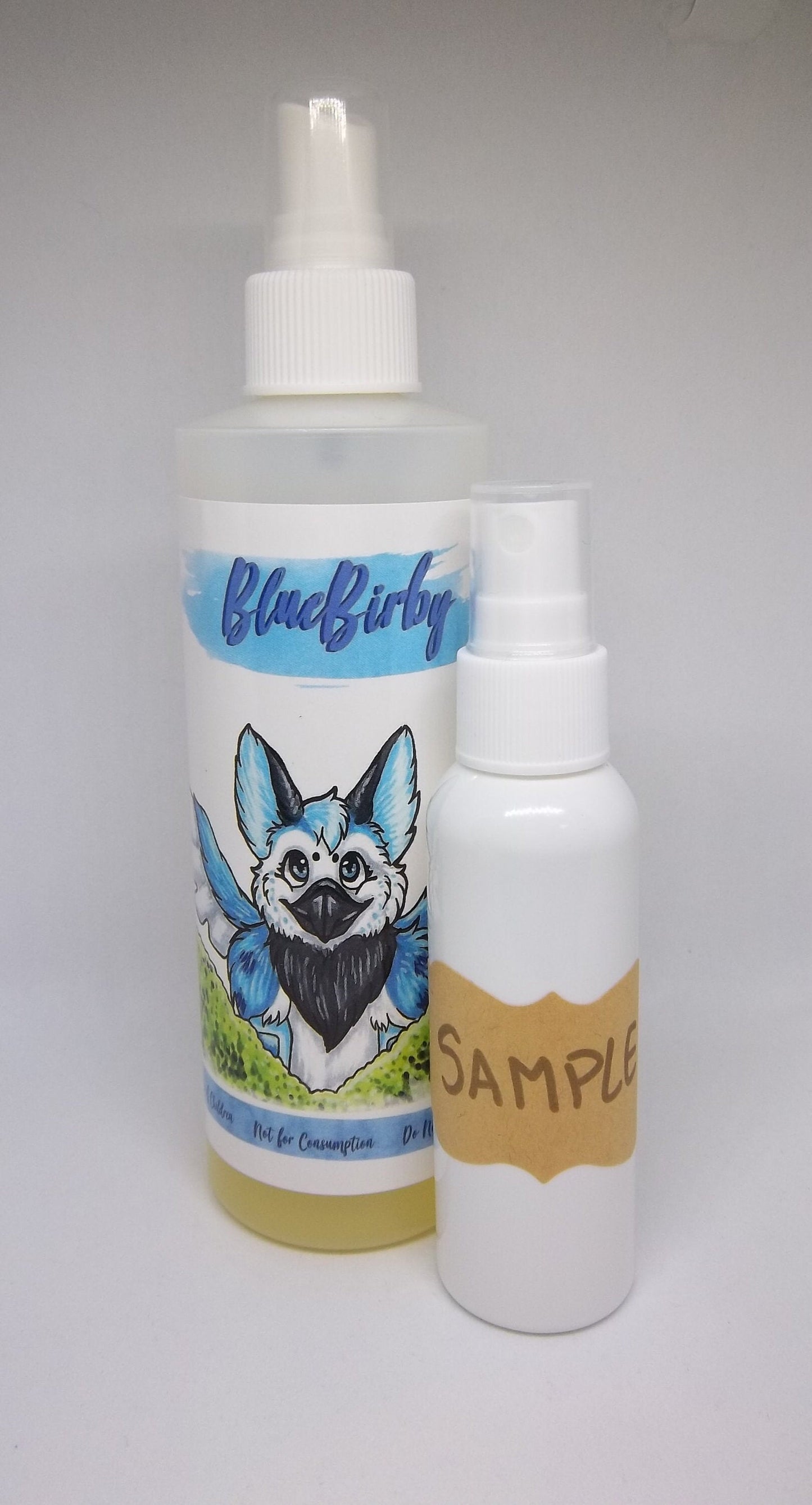 Fursuit Spray Blueberry Bluebirby Bottle Fragrance and Cleaner 8oz Essential Cleaning Costume Cleaner US Buyers Only